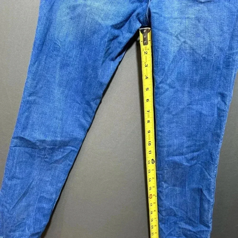 Zara Trafaluc Distressed Blue Denim‎ Jeans Size 4
